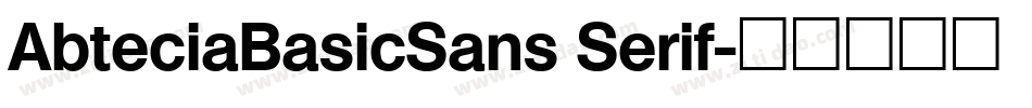 AbteciaBasicSans Serif字体转换